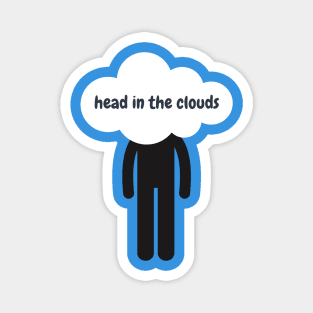 Head in the clouds- a design for the day dreamers Magnet