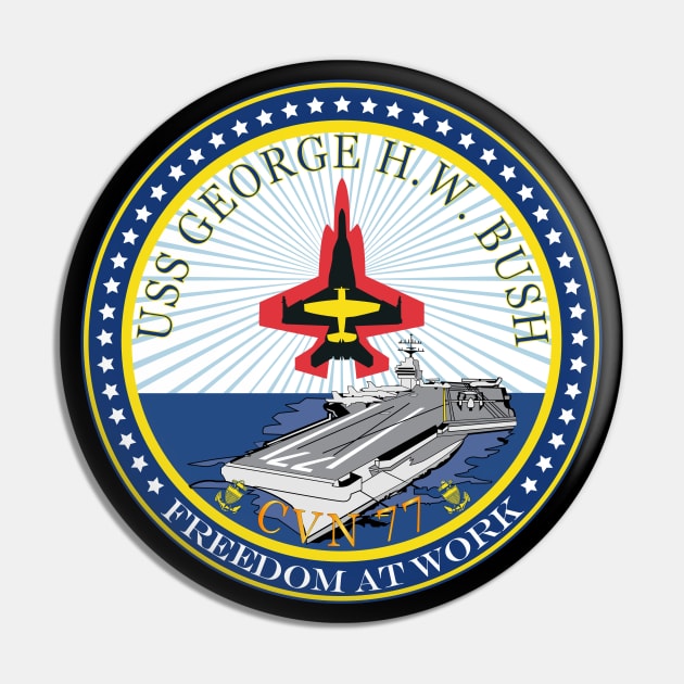 USS George H.W. Bush (CVN-77) wo Txt Pin by twix123844