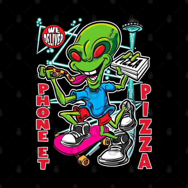 Phone ET Pizza by eShirtLabs