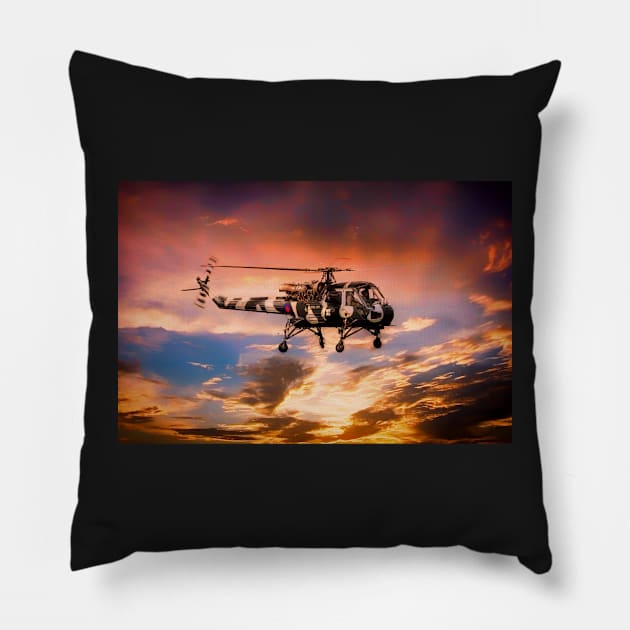 Westland Wasp Pillow by aviationart