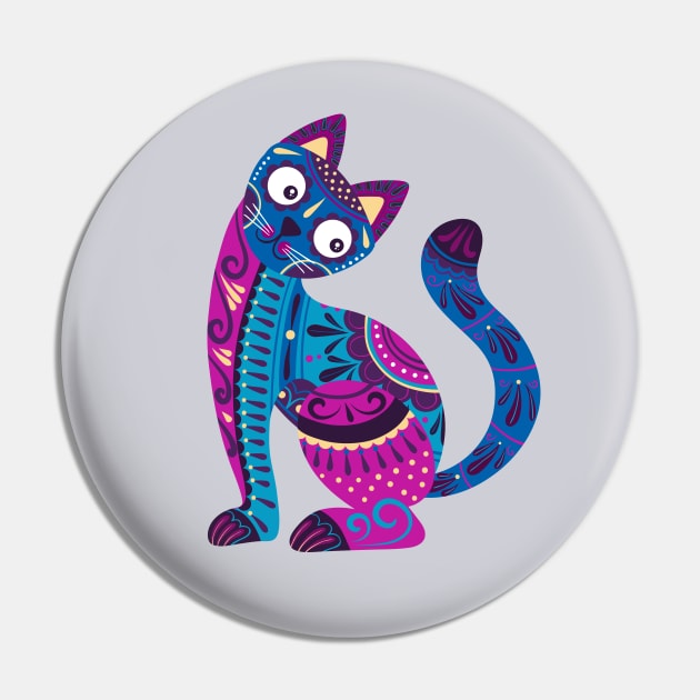 Cat Pin by CatCoconut-Art