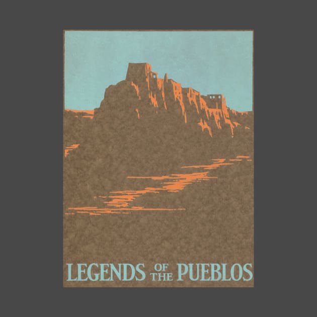 Vintage Travel Poster, Legends of the Pueblos by MasterpieceCafe