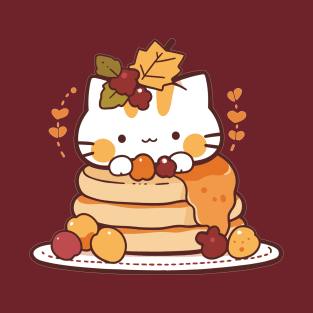 Cute Pancake Kitten T-Shirt