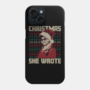 Christmas, She Wrote Phone Case