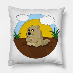 Groundhog day Pillow