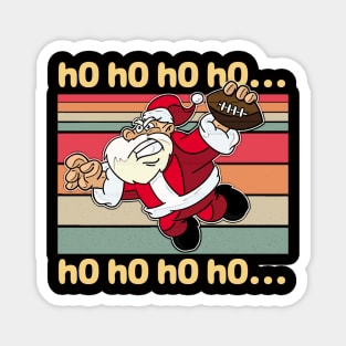 Retro Football Ho Ho Ho Magnet