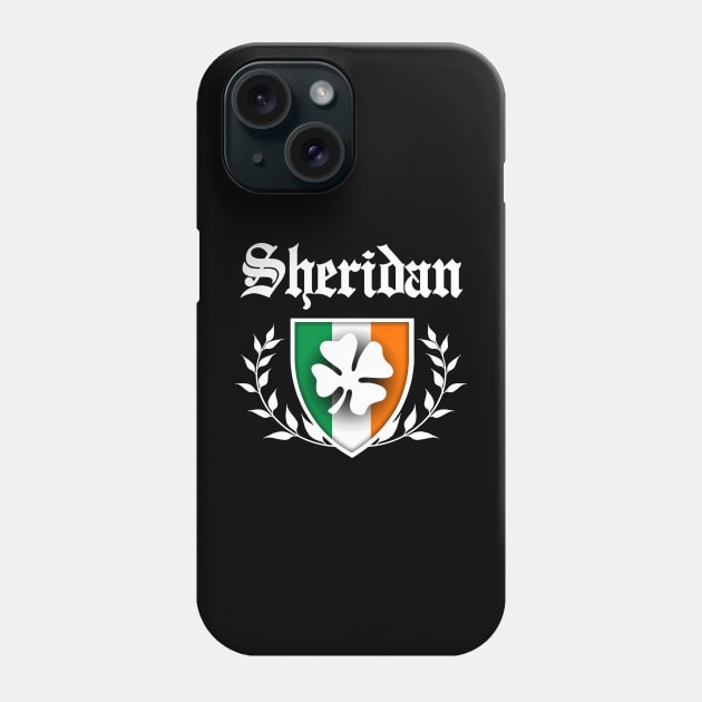 Sheridan Shamrock Crest Phone Case by robotface