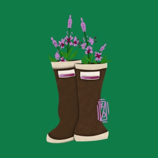 Paper Rain boot Fireweed T-Shirt