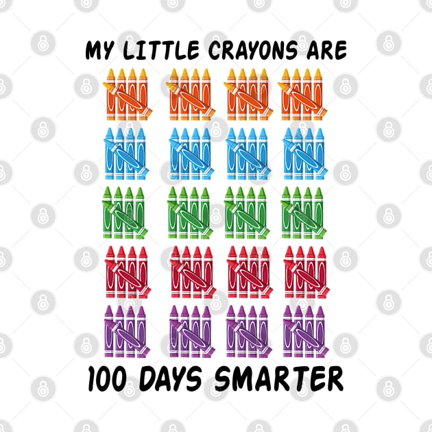 My little crayons are 100 days smarter by dreadtwank