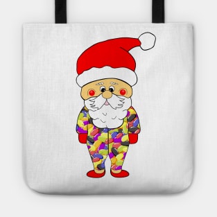 FUNNY Santa Claus Jelly Bean Pajamas Tote