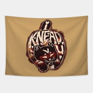 Knead U coffee cat Tapestry