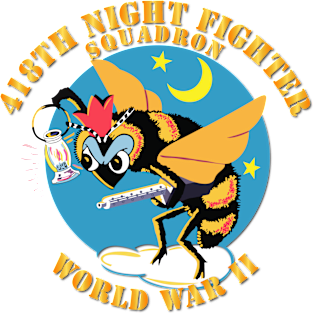 AAC - 418th Night Fighter Squadron - WWII Magnet