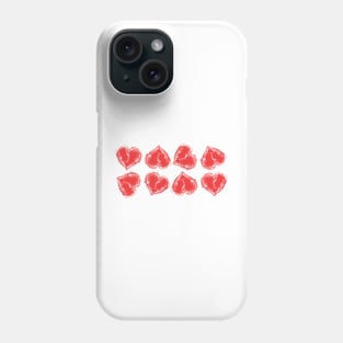 paint splater hearts Phone Case