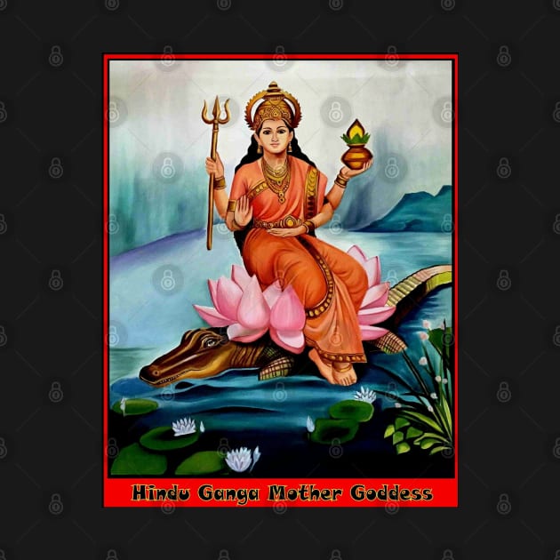 Hindu Goddess Ganga Mather Print by posterbobs