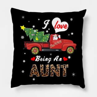 I Love Being An Aunt Christmas Pillow