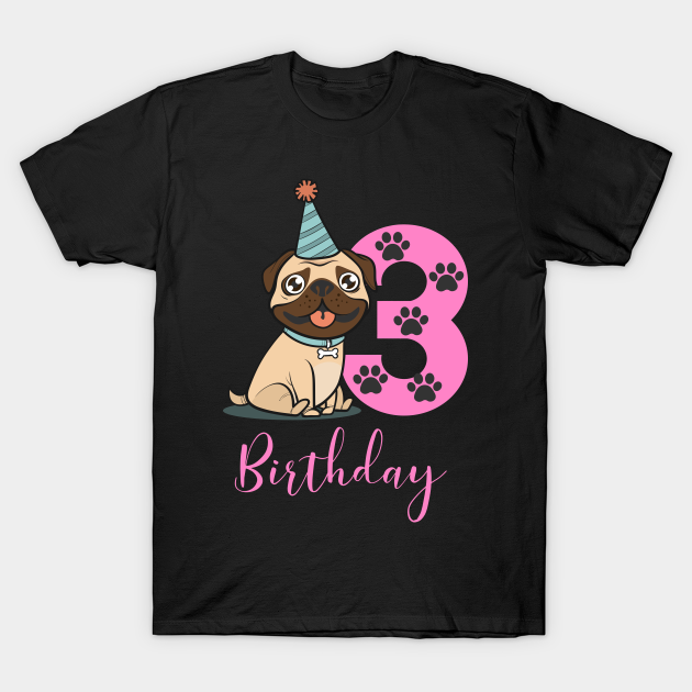 pug birthday shirt