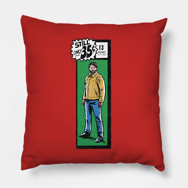 Comic book corner box - Old Joel The Last of Us 2 fan art Pillow by MarkScicluna