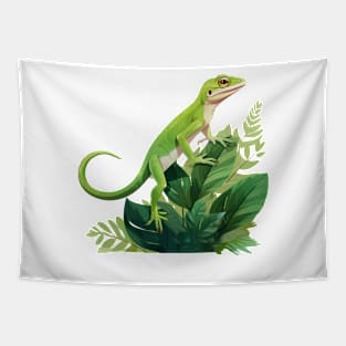 green anole Tapestry