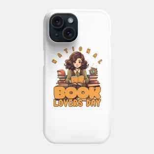 National Book Lovers Day Bookworm Phone Case