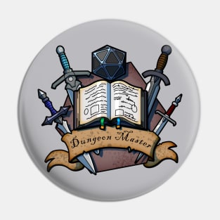 Dungeon Master Logo Pin
