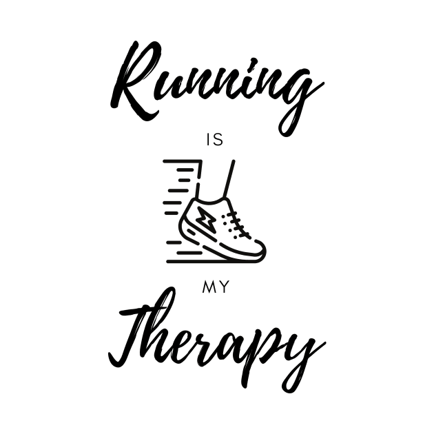 Running is my Therapy Sport Funny by hasanclgn