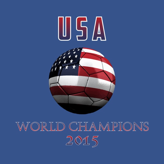 USA Womens Soccer World Champions 2015 by Cactux