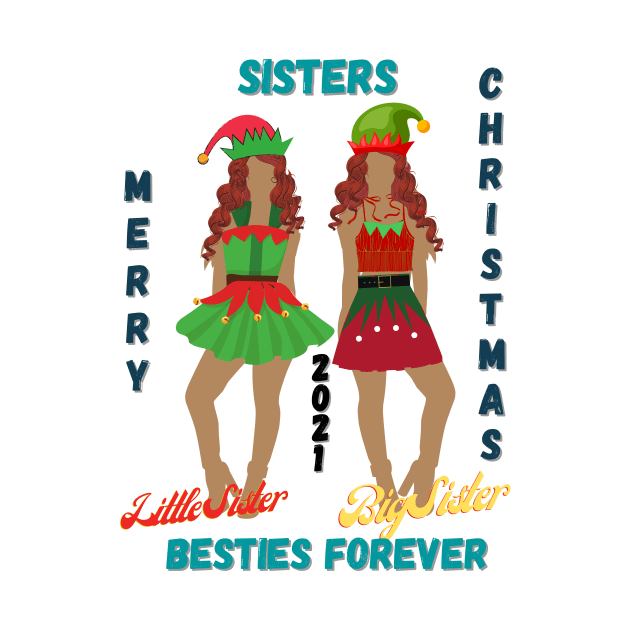 Big sister, little sister, Merry Christmas, Christmas shirt elf, Christmas gifts for women, Christmas gifts by BeatyinChaos