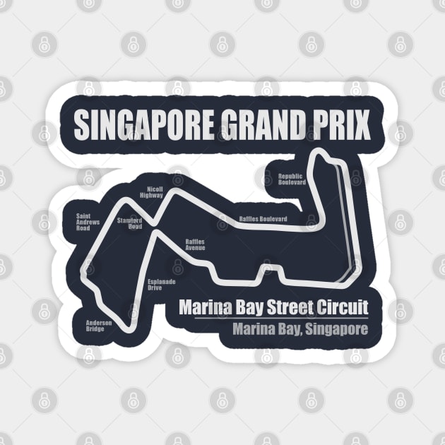 Singapore Grand Prix DS Magnet by Chicanery