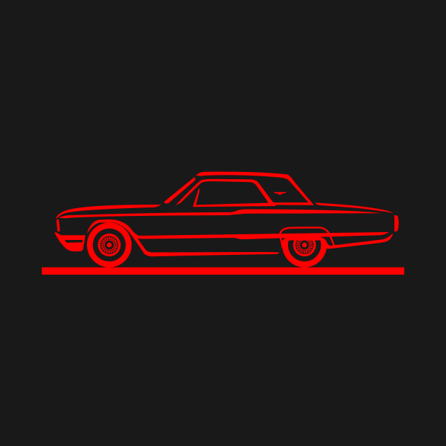 1964 Ford Thunderbird Hard Top Red by PauHanaDesign