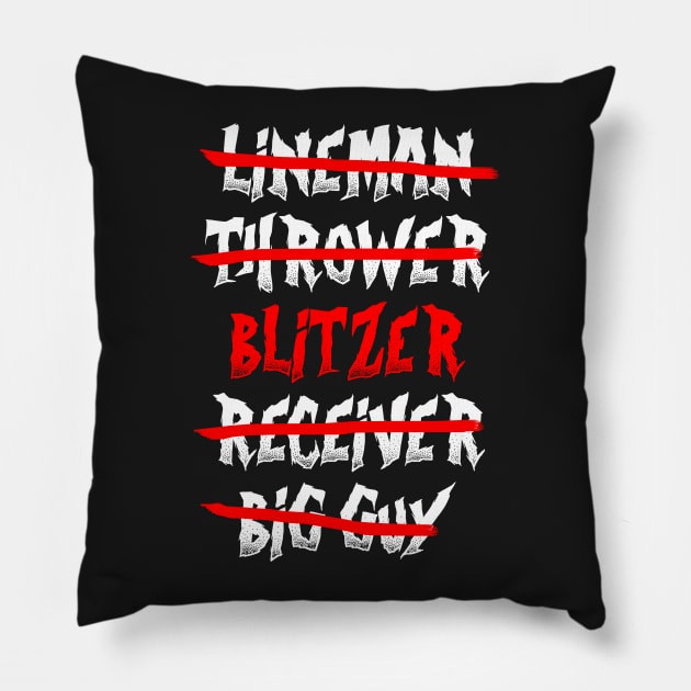 Bloodbowl Blitzer Only Pillow by klarennns