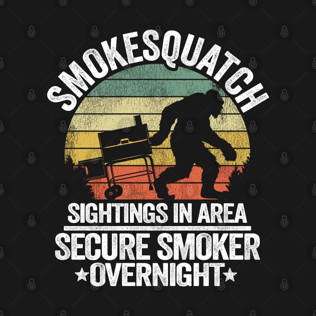 Smokesquatch Sightings In Area Funny BBQ by Kuehni