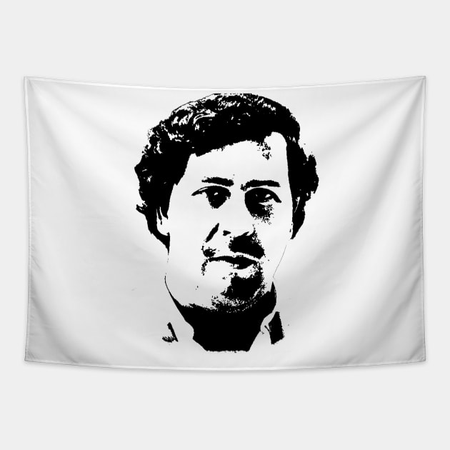 Pablo Escobar Portrait Tapestry by phatvo