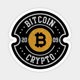 Funny Bitcoin logo Crypto 2009 currency traders gifts Magnet