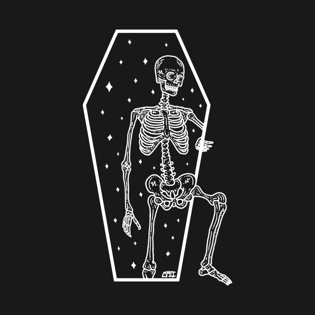 Skeleton Coffin by CharlieWizzard