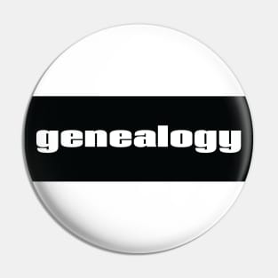 Genealogy Pin