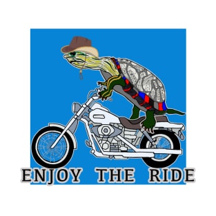 Turtles, Painted Turtle, Cowboy Turtle, Motorcycle Rider, Enjoy the Ride, Painted Turtles, Illinois T-Shirt