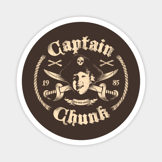 Captain Chunk The Goonies Magnet Teepublic
