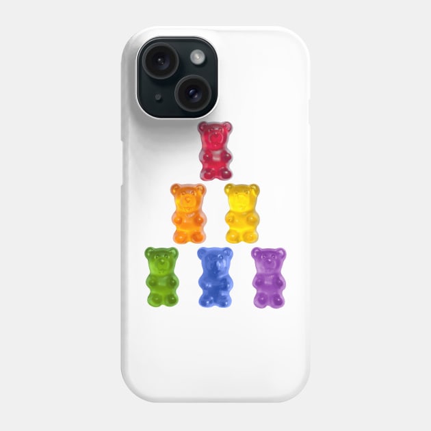 gummy bear pyramid Phone Case by mystudiocreate