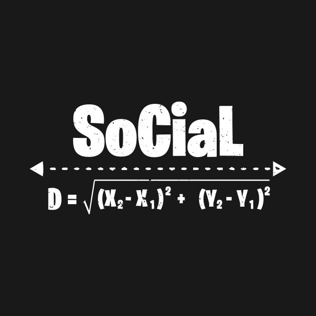 Social Distancing - Math Formula - Teacher Distance Learning by DressedForDuty