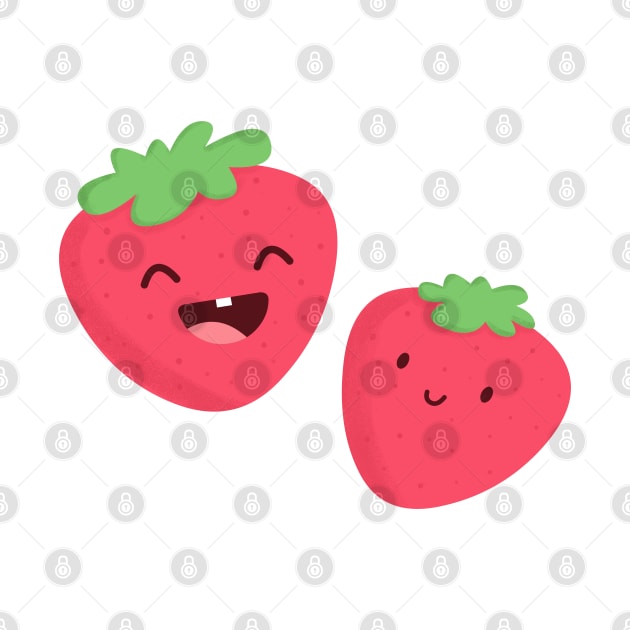 Happy Strawberries by cartoonbeing