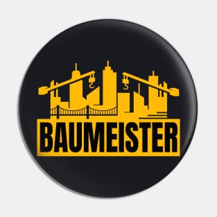 Baumeister Baustelle Bauarbeiter Geschenk Pin