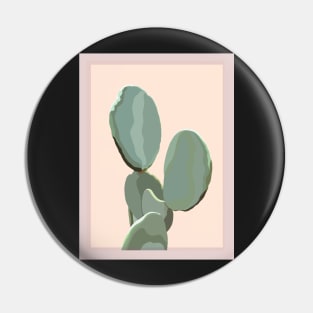 Minimalist Cactus Illustration Pin