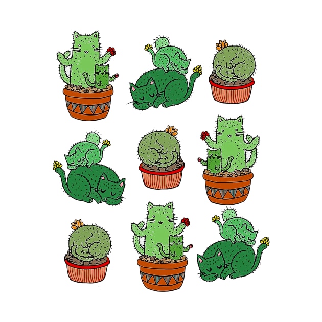 Cactus Cat by TamanSriwedari