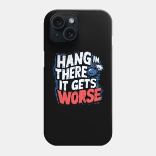 Hang in There in Style: Satirical Bomb T-Shirt - Dark Humor, Existential Fun, Conversation Starter Phone Case