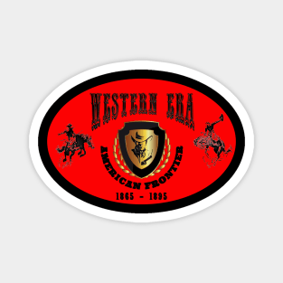 Western Era aka American Frontier - Red, Black and Gold Magnet