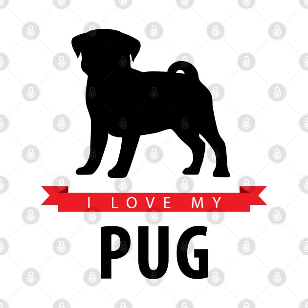 I Love My Pug by millersye