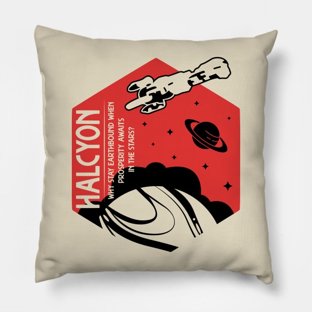 Space Colony Pillow by SerenityDiscord