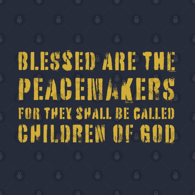 Blessed Are Peacemakers by threadsjam