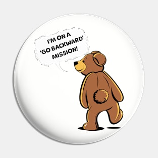 Go Backward Mission Pin