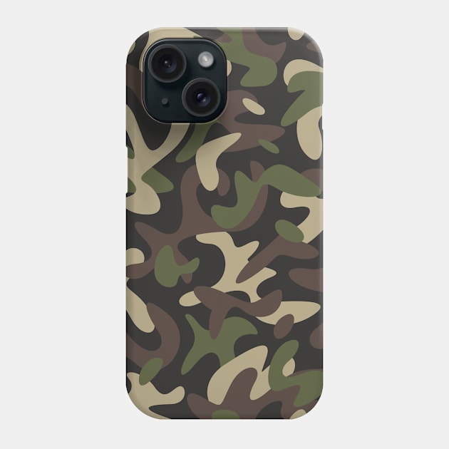 Green Camouflage Pattern Phone Case by jodotodesign